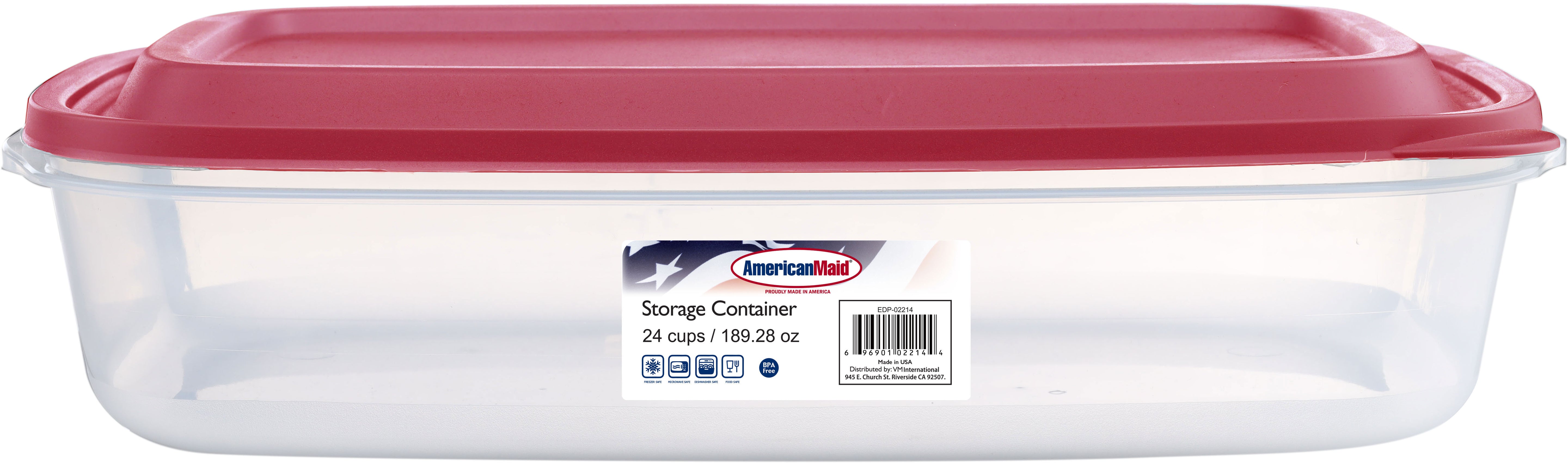 American Maid 24 Cup Rectangle Food Storage, Pack of 3