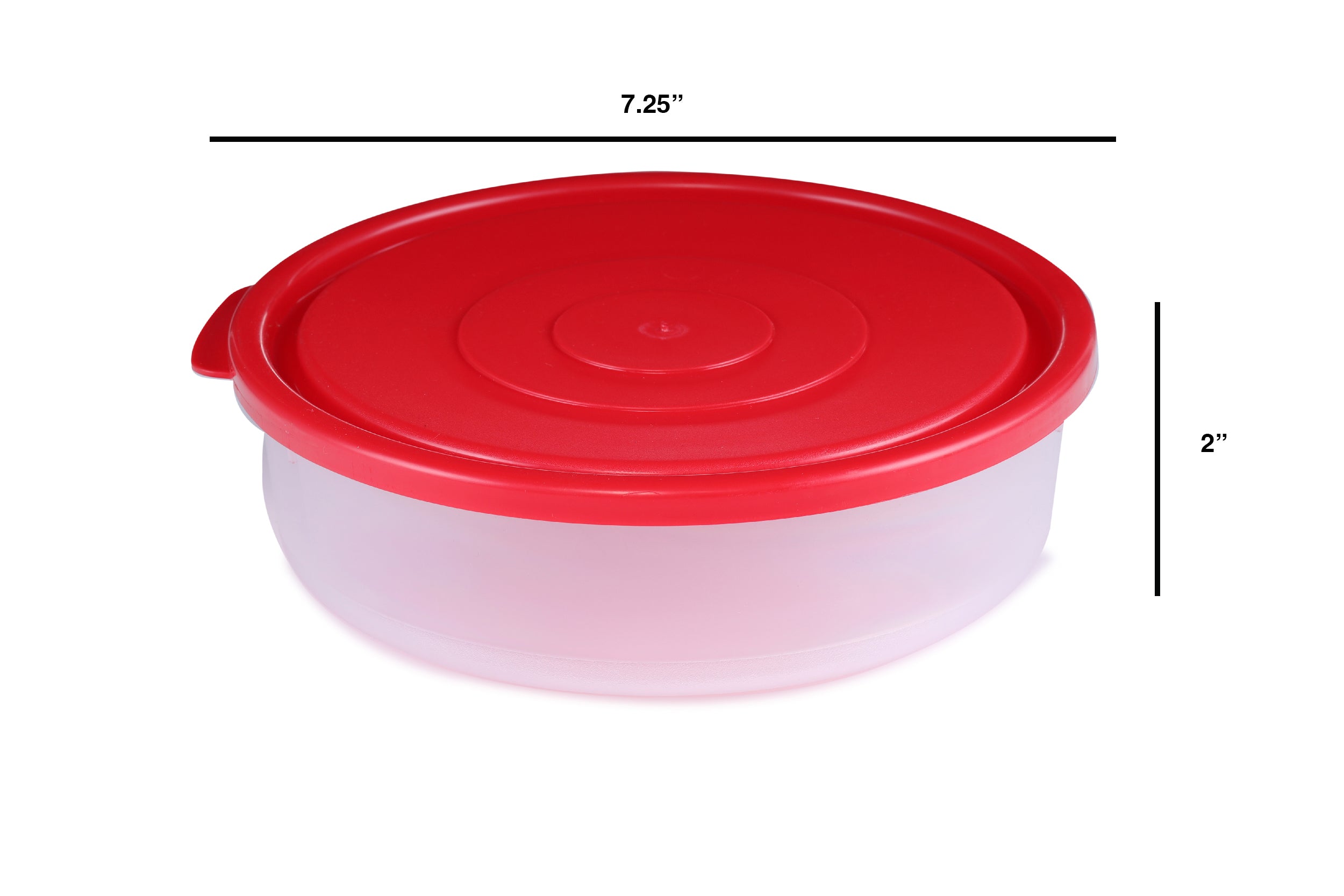 Small Round Food Storage Containers (1.25 QT/ 5.0 CUPS/ 1.18 LT) Set of 6