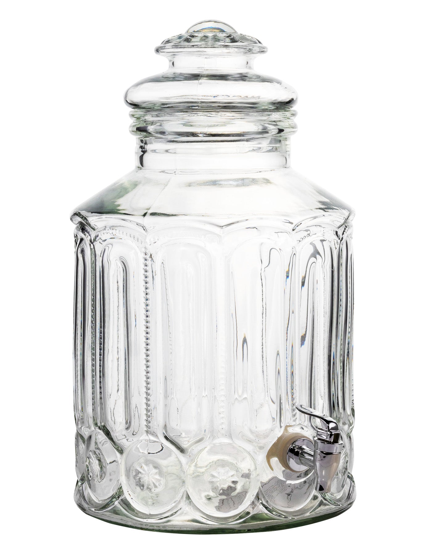 1 PC Decorative Glass Bottle Dispenser Italian Bottle 2.5 Diameter 10.8  Tall