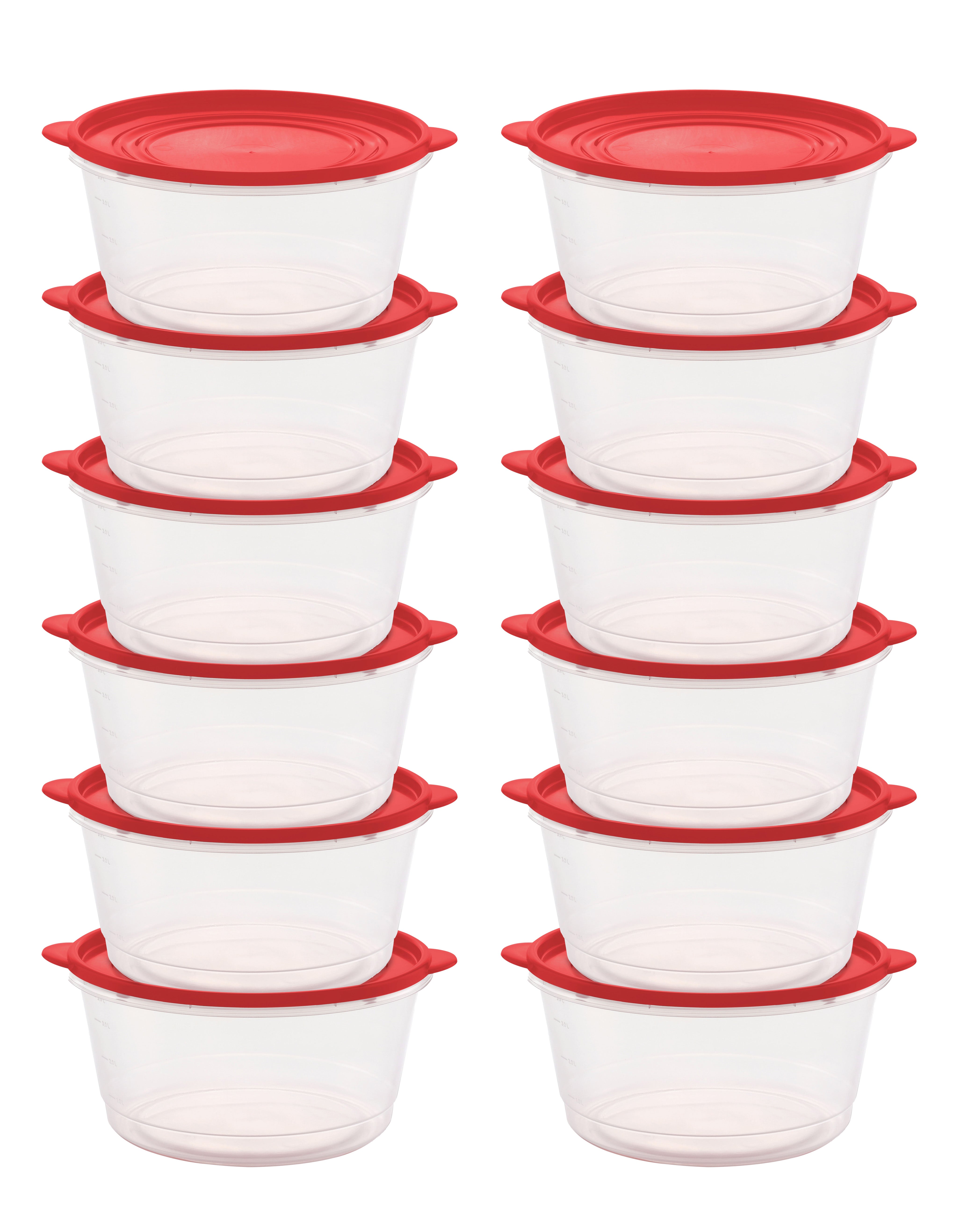 Round Food Storage / 16 Cups / Pack of 12