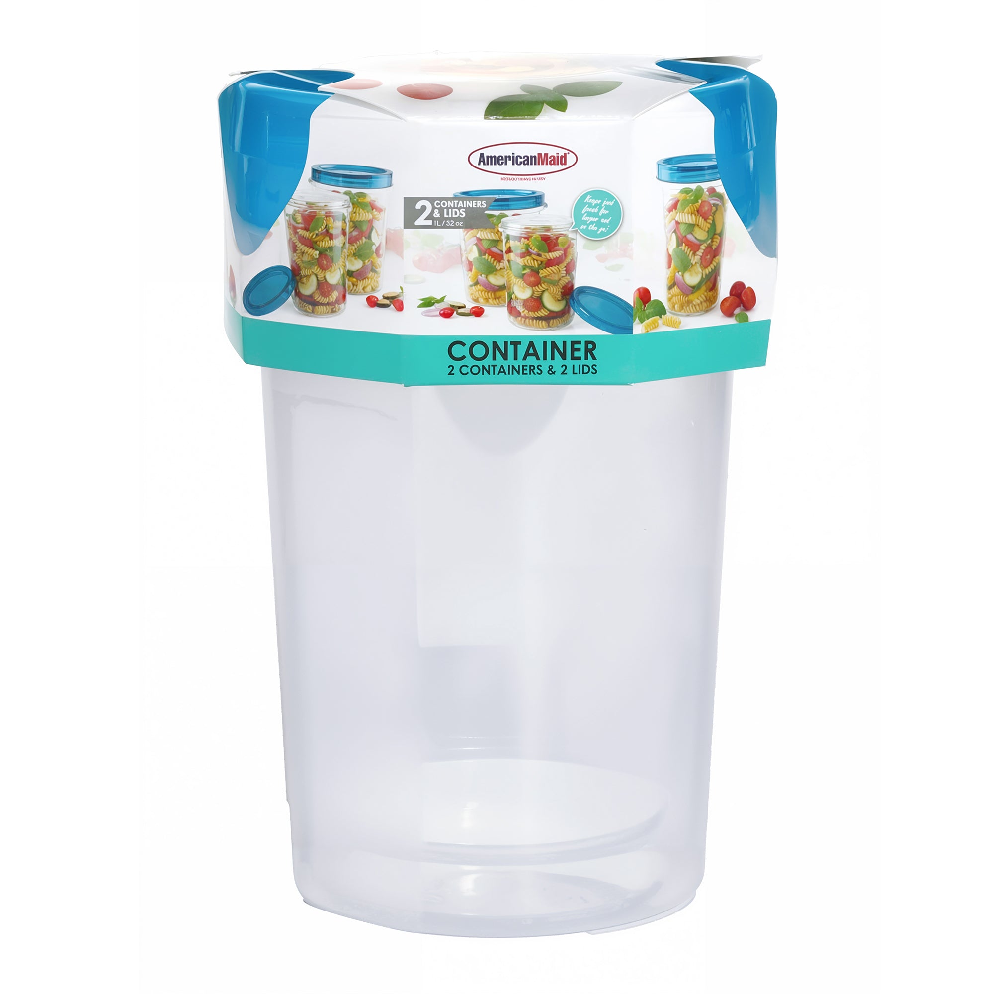 2-Pack Round Storage Container (944mL/ 32oz) | Case Pack - 4