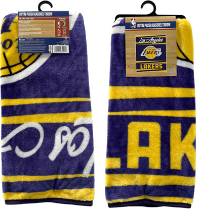 Lakers Soft and Plush Blanket 2 Pk