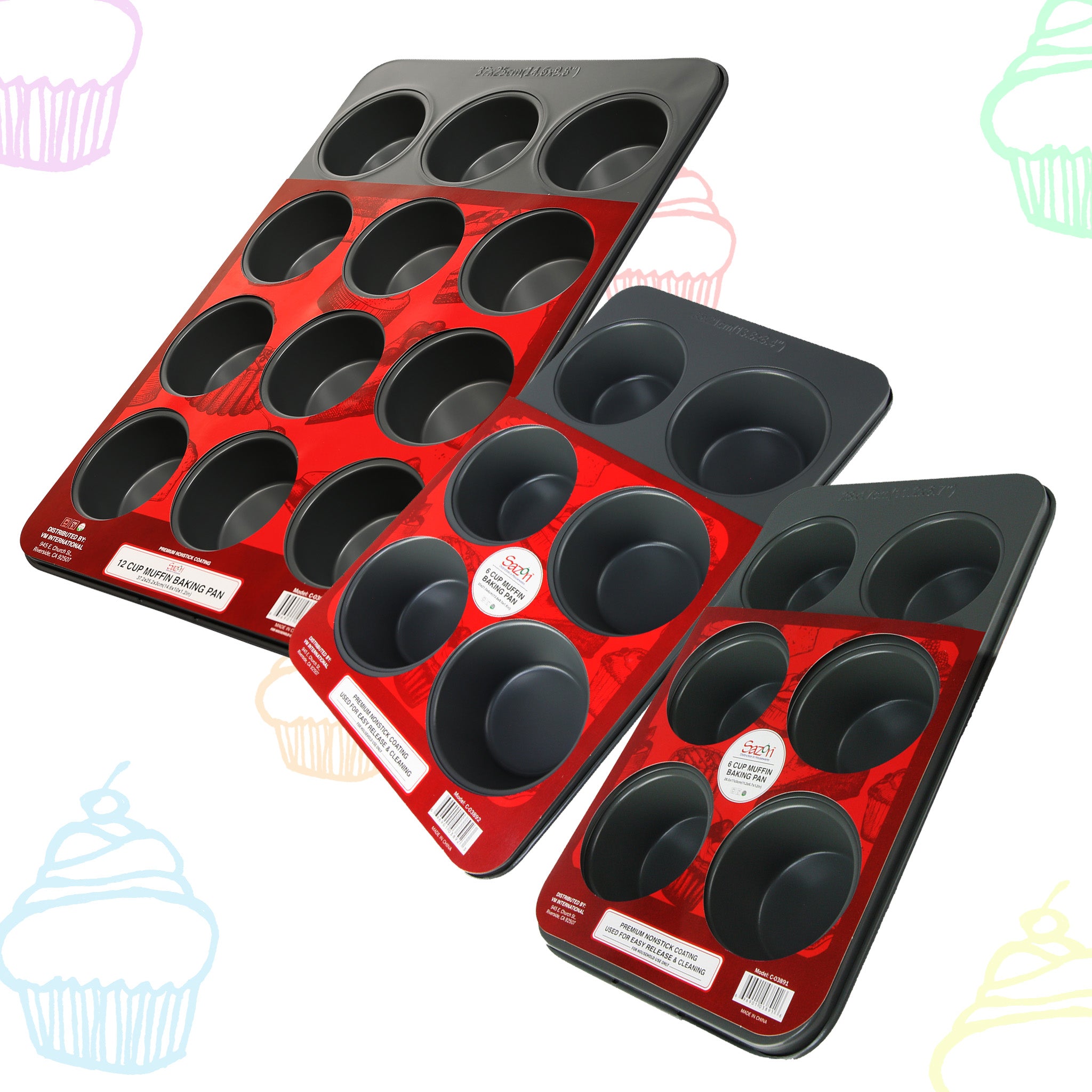 Muffin Tray Set of 3