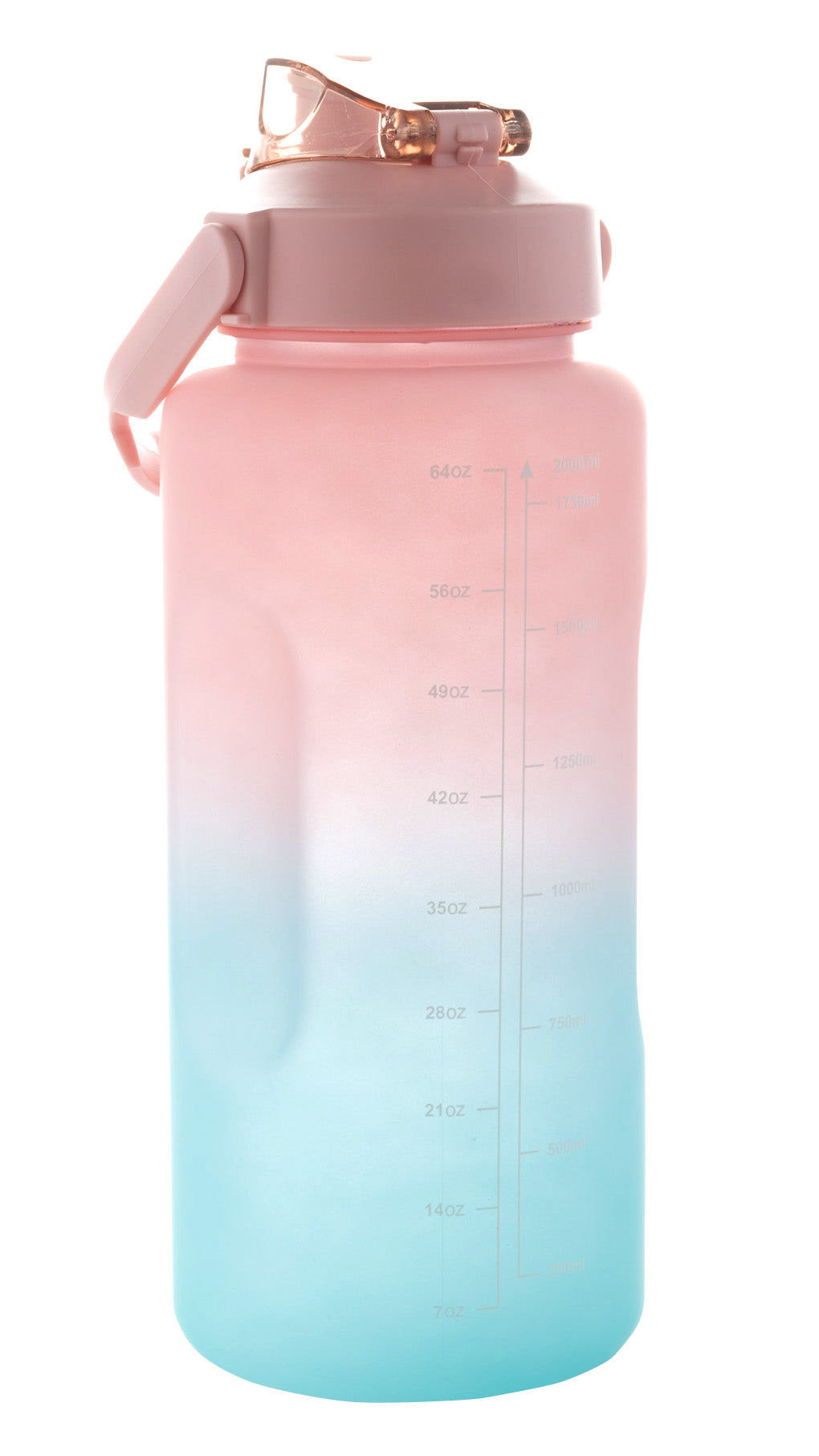 67 OZ Colored Water Bottle with Handle Pk 2