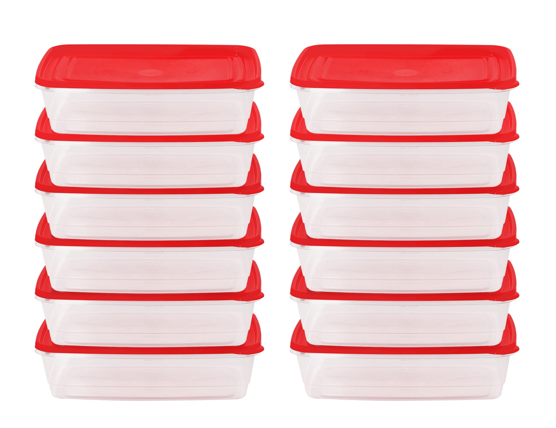 16 Cup Food Storage Rectangle, Pack of 12