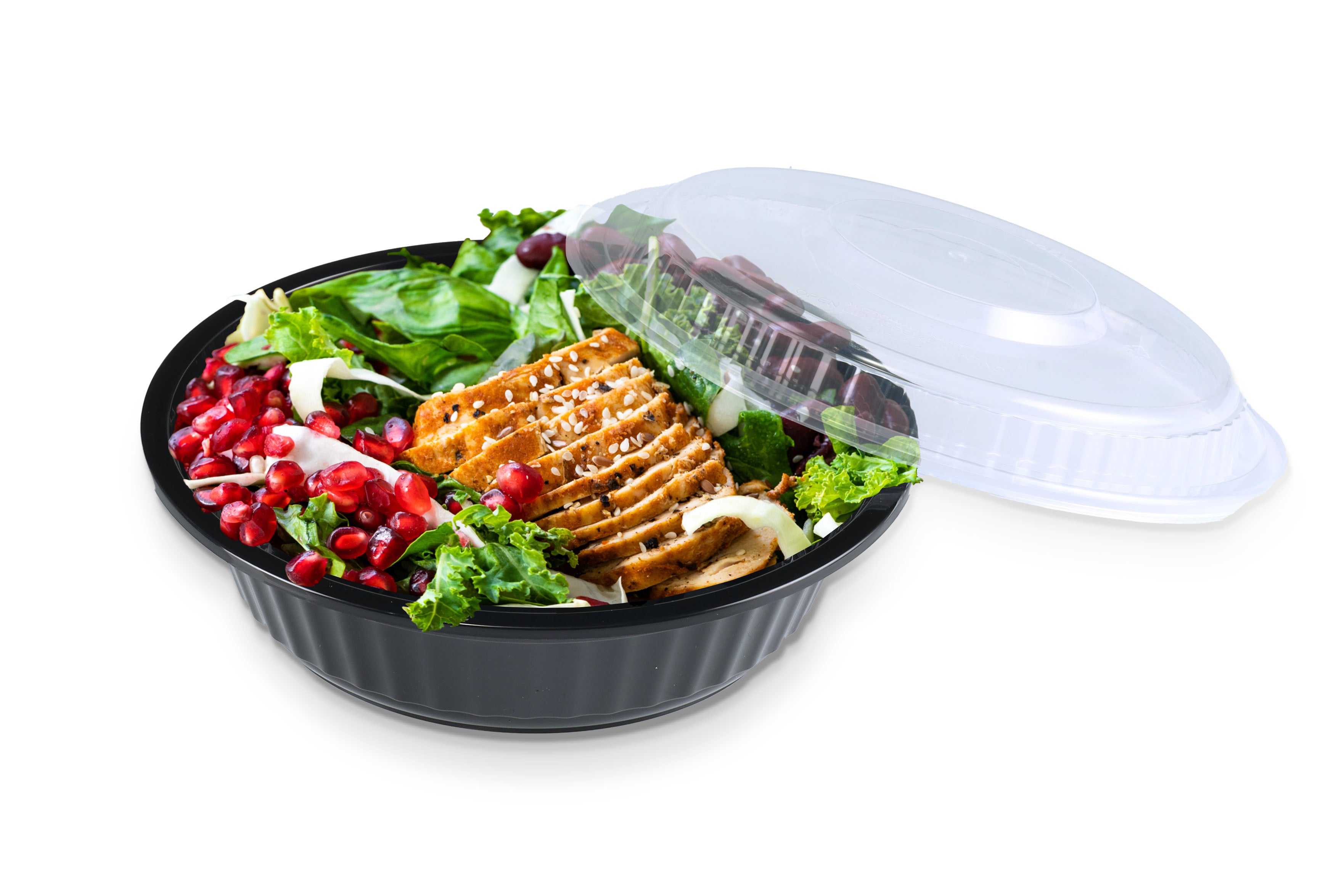 150 PACK] 24 oz Plastic Meal Prep Containers with Lids - Round Food Storage  Container Microwave Safe - BPA-Free, Stackable, Reusable, Dishwasher,  Freezer Safe, Disposable (Black) 
