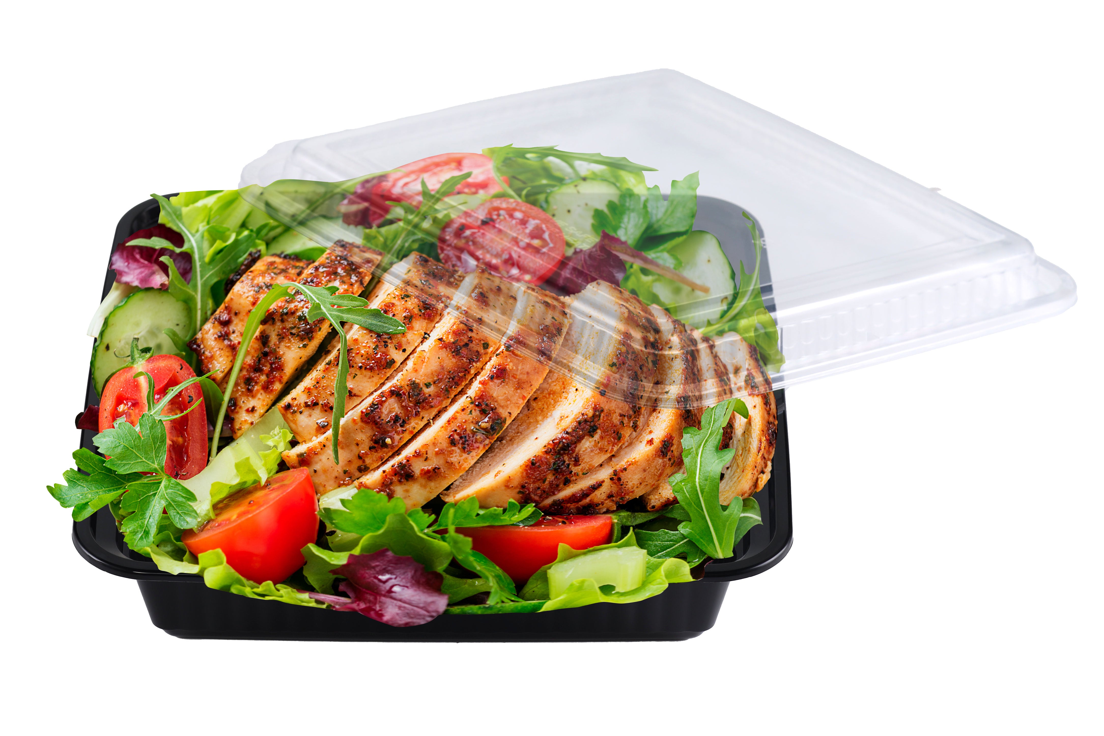 Sazon 48 oz Square Meal Prep Containers 150 Pack