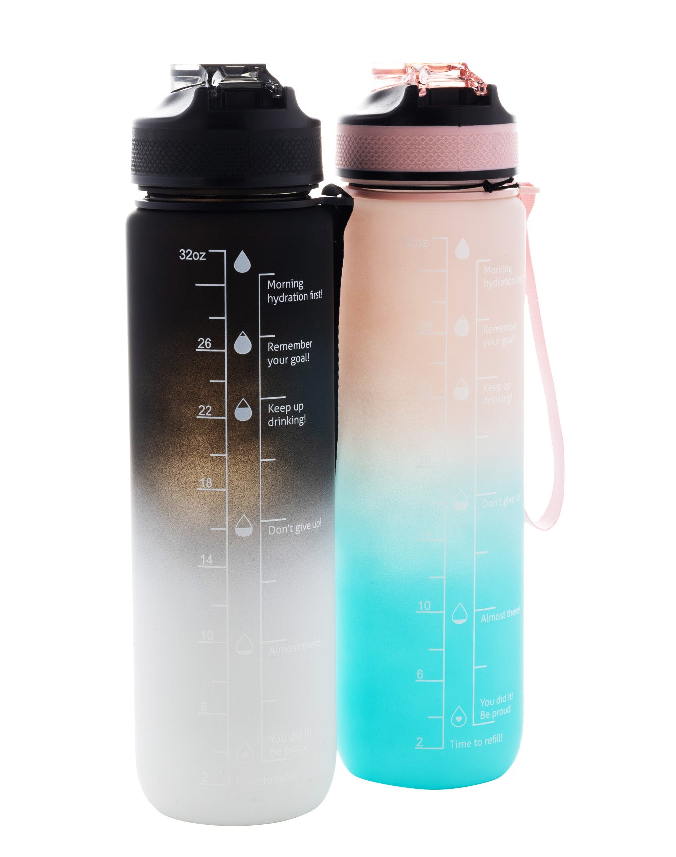 32oz Rainbow Water Bottle with Easy Flip Lid